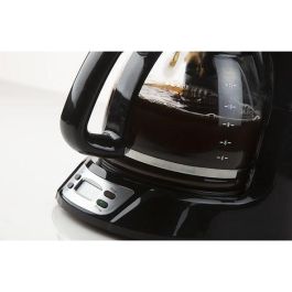 Domo DO708K Cafetera de filtro 1000W, capacidad 1.5L para 12 tazas, con Pantalla LCD, Temporizador 24h, Negra y acero inoxidable