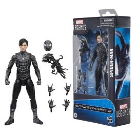 Hasbro Marvel Legends Series Spider-Man 3 Figura Acción 15cm Traje Negro con 6 Accesorios Manos y Cabeza Peter Parker Precio: 32.79000054. SKU: B13PA75VYK
