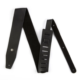 Dunlop Correa Guitarra/Bajo Piél 2,5" Triple Black