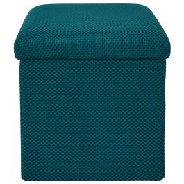 Caja-Puf Plegable Atom Azul Home Deco Factory Caja-Puf Plegable Atom Azul Home Deco Factory