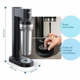 Brita BRI4006387118341 Máquina de agua con gas sodaTRIO negra