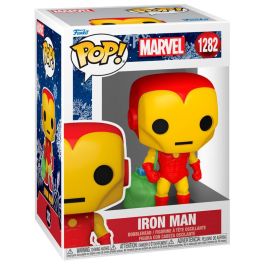 FUNKO Figura POP Marvel Holiday Iron Man Figura de Vinilo de 9cm