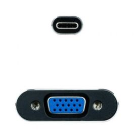 Nanocable 10.16.4101-G Conversor USB-C Macho a VGA Hembra, 10 cm, Gris Aluminio, 1920x1200p, para Macbook Pro/Chromebook Nanocable 10.16.4101-G Conversor USB-C Macho a VGA Hembra, 10 cm, Gris Aluminio, 1920x1200p, para Macbook Pro/Chromebook