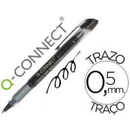Q-connect Rotulador Roller Negro 0,5 mm Tinta Líquida Sujeción Caucho Clip Metálico Precio: 8.49999953. SKU: B1FW87AVM3