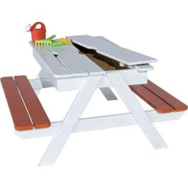 TRIGANO Mesa de madera para niños Pic nic con caja de arena integrada Precio: 150.49999965. SKU: B1H9XDPBPH