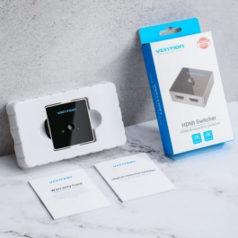 Vention AFLH0 Conmutador HDMI 2.0 Bidireccional Hembra 4K 60Hz para 1 Entrada 2 Salidas o 2 Entradas 1 Salida