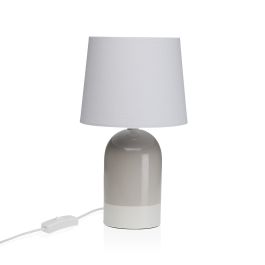 Lámpara de mesa Versa Duo Beige Lino Cerámica 40 W 18 x 32,5 cm Precio: 20.59000009. SKU: B14B4YSZLE