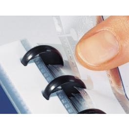 Liderpapel Carpeta A4 con 40 Fundas Intercambiables, 5 Separadores, Sobre, Goma y Portada Personalizable Negra