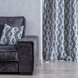 Cortina Azul Multicolor 140 x 1 x 260 cm