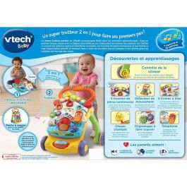 Correpasillos Vtech Super Trotteur Parlant 2 En 1 Orange (FR) Multicolor