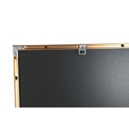 DKD Home Decor Cuadro de Pared Glam Aluminio MDF Dorado Marrón 80x160cm con Hojas de Palmera (2 Unidades)
