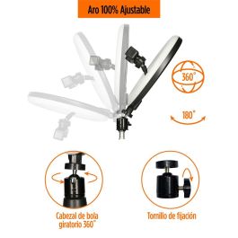 Aro de Luz para Selfie KSIX 10W Aro de Luz para Selfie KSIX 10W