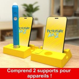 Mattel Pictionary Air 2: Juego interactivo, dibuja en pantalla. Incluye 3 pilas AAA. Edad +11 años. Instrucciones en español/portugués. Mattel Pictionary Air 2: Juego interactivo, dibuja en pantalla. Incluye 3 pilas AAA. Edad +11 años. Instrucciones en español/portugués.