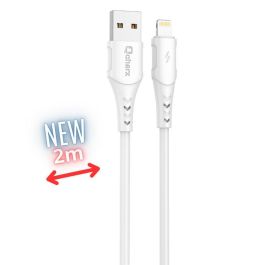 Qcharx international Cable Lightning Athens USB a Lightning 2m PVC Blanco Carga Rápida Precio: 5.89000049. SKU: B1FCS7Q94L