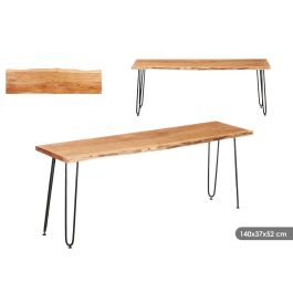 Giftdecor Mueble TV Madera Live Edge Acacia 140x37x52 cm Marrón y Negro Precio: 131.58999986. SKU: B1F8S24N4P