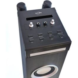 Inovalley HP49CD - Torre de sonido Bluetooth - Reproductor de CD y función Karaoke - 100W - Radio FM - Puerto USB - Entrada auxiliar - Negro Inovalley HP49CD - Torre de sonido Bluetooth - Reproductor de CD y función Karaoke - 100W - Radio FM - Puerto USB - Entrada auxiliar - Negro