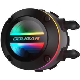 Cougar Poseidon-GT 240. Sistema de Refrigeración Líquida CPU AIO 240mm ARGB, Iluminación RGB Multi, 2 Ventiladores 12cm, Negro