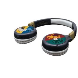 HARRY POTTER - Auriculares Bluetooth 2 en 1 - Cómodos y plegables con cable para niños con limitación de sonido HARRY POTTER - Auriculares Bluetooth 2 en 1 - Cómodos y plegables con cable para niños con limitación de sonido