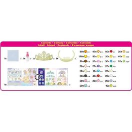 Aquabeads Set de Perlas de Agua La Tiara de las Princesas Disney - Crea Diademas de Belle, Jasmine y Rapunzel con Plantillas