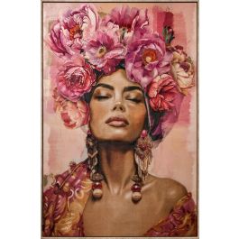 DKD Home Decor Cuadro Shabby Chica Flores Rosa Velvet PS 143 x 103 x 4,5 cm Precio: 82.49999978. SKU: B1ERD4C6A8