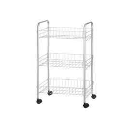 Verdulero 3 Pisos Metalico Ruedas Kinvara 26X56CM (4 Unidades) Verdulero 3 Pisos Metalico Ruedas Kinvara 26X56CM (4 Unidades)
