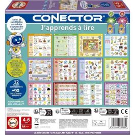 Educa AAAVL14913 Conector Estoy aprendiendo a leer - Juego educativo 90 preguntas, 12 temas, formato libro - A partir de 4 años