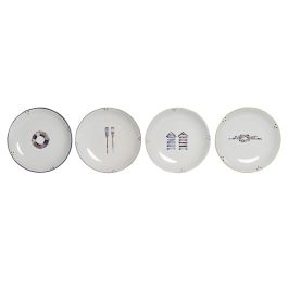 DKD Home Decor Plato de Gres para Comida Estilo Mediterráneo Multicolor Blanco Ø 20 cm - Apto Microondas y Lavavajillas (6 Unidades) Precio: 13.78999974. SKU: B1H4JY8HL6