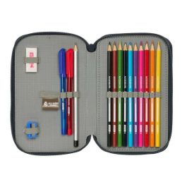 Safta Plumier Escolar Doble 29 Piezas Real Madrid 1ª Equipación 25/26 195x125x40 mm Safta Plumier Escolar Doble 29 Piezas Real Madrid 1ª Equipación 25/26 195x125x40 mm