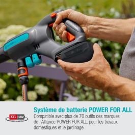 Gardena AquaClean P4A 18V/24 Hidrolimpiadora de media presión con autocebado y chorro ajustable 3 niveles