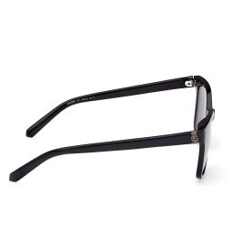 Guess GU00065 01A Gafas de Sol Hombre Adulto Cuadradas, Montura Negro Mate, Cristales Tono Humo. Patilla 150mm, Cristal 53mm