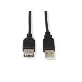MicroConnect Cable de Extensión USB 2.0 Macho a Hembra, para Dispositivos USB A, 0.3m