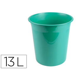 Liderpapel Papelera Plástico Menta Opaco 13 Litros 275x285 mm Precio: 5.50000055. SKU: B1D9WFH5GL
