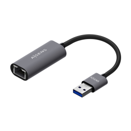 AISENS - CONVERSOR USB 3.0 A ETHERNET GIGABIT 10/100/1000 MBPS, GRIS, 15CM Precio: 10.50000006. SKU: B1GHY2H5SX
