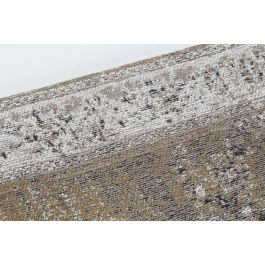 DKD Home Decor Alfombra Kerman Marrón Algodón/Chenilla 240 x 60 x 1 cm - Estilo Árabe para Pasillo