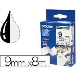 Cinta Brother Tzen231 Negro Sobre Blanco 9 mm No Laminada Precio: 14.49999991. SKU: B1BMGREYQE