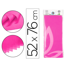 Liderpapel Papel seda Rosa Fuerte 52x76cm 18g/m2 Bolsa 5 Hojas Precio: 1.49999949. SKU: B1247GV3S9