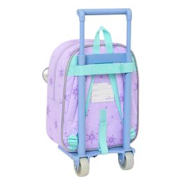 Mochila Escolar con Ruedas Frozen Spirit Lila 22 x 27 x 10 cm