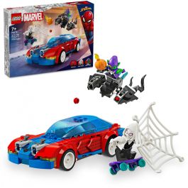Lego Juego de Construcción Marvel Coche de Carreras de Spider-Man y Duende Verde Venomizado (Edad 7+ Años)