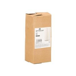 Giftdecor - Florero de Cristal Cilíndrico Transparente, 25 cm de Alto x 10 cm de Diámetro, Hecho de Vidrio, Ideal para Decoración del Hogar o como Regalo (Set de 12)