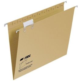 Fade Carpeta Colgante Folio Prolongado con Visor Superior y Etiquetas, Cartulina Kraft Eco, Lomo en V, 50 Unidades (50 Unidades) Precio: 32.88999978. SKU: B1CBXT3F6B