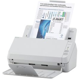 RICOH - FUJITSU Escaner SP-1130N, Escaner de Oficina LED USB 3.2 Gigabit Ethernet con ADF, Duplex, A4, 30 ppm/60 ipm.