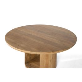 Giner y Colomer Mesa de Madera de Mango con Tapa Redonda 150 cm