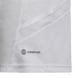 Camiseta de Fútbol de Manga Corta para Niños Adidas Con22 Y Blanco