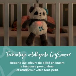 Tommee Tippee TOM5010415916471 Luz nocturna de lujo con CrySensor, 6 sonidos relajantes, USB, lavable a máquina, Pippo el Panda