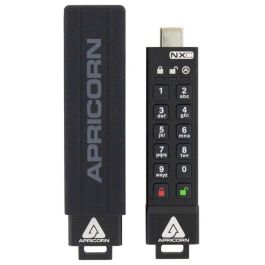 Apricorn Llave USB Encriptada 32GB USB 3.2 Tipo C Hardware AES 256-bit con Teclado, Seguridad Militar FIPS IP68 Apricorn Llave USB Encriptada 32GB USB 3.2 Tipo C Hardware AES 256-bit con Teclado, Seguridad Militar FIPS IP68