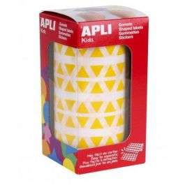 Apli Gomets Triangulares 10,5 mm Amarillo - Rollo 6136 Unidades para Escuelas y Talleres Precio: 3.50000002. SKU: B18WK9HHY6