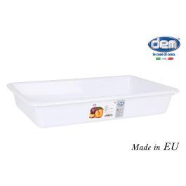 Cubeta Blanca 44x29x7.5 cm 5.8L - Dem (12 Unidades) Cubeta Blanca 44x29x7.5 cm 5.8L - Dem (12 Unidades)
