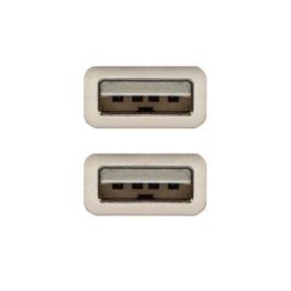 Nanocable Cable USB 2.0 con Conectores Tipo A Macho (A-M-A-M) 1 Metro Color Beis RoHS y 100% Testado Nanocable Cable USB 2.0 con Conectores Tipo A Macho (A-M-A-M) 1 Metro Color Beis RoHS y 100% Testado