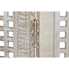 Biombo DKD Home Decor Blanco Madera de mango Madera MDF 150 x 2 x 180 cm