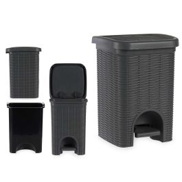 Stefanplast Papelera Elegance Gris 20L con Pedal, Cubo Extraible, Plástico, 27x39x30.5 cm (Set de 6) Precio: 102.50000024. SKU: S3609171